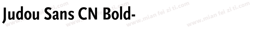 Judou Sans CN Bold字体转换